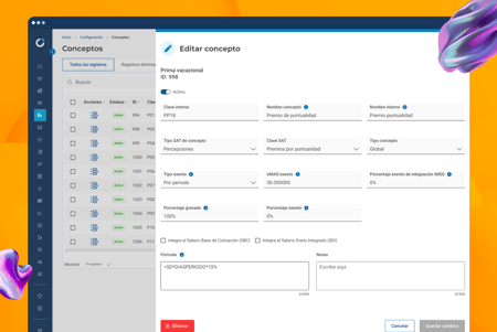 Edición de conceptos