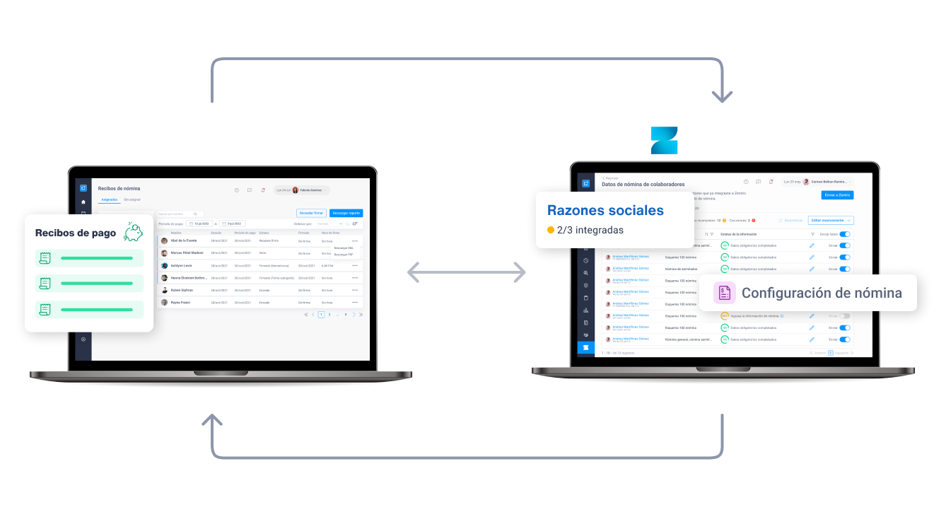 Integración Worky + Zentric blanco Integración Worky + Zentric blanco