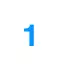 Número 1 - blanco