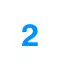 Número 2 - blanco