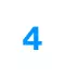 Número 4 - blanco