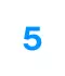 Número 5 - blanco