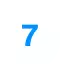 Número 7 - blanco