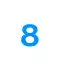 Número 8 - blanco