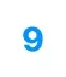 Número 9 - blanco